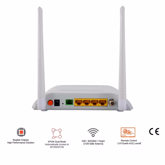 FTTH Fiber Optic Ont Epon Gpon Optisches Netzwerk 5g CATV WiFi Kompatibel ONU mit Huawei