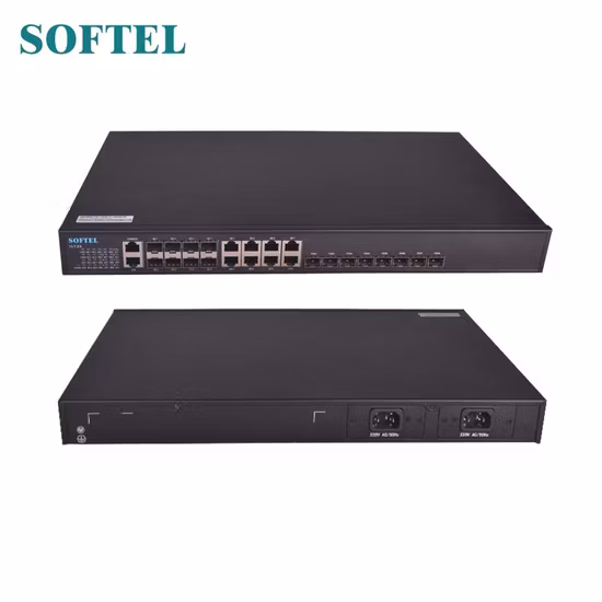 1u 19 Zoll 1,25 Gbit/s FTTH 8 Downlink Pon Ports Epon Olt